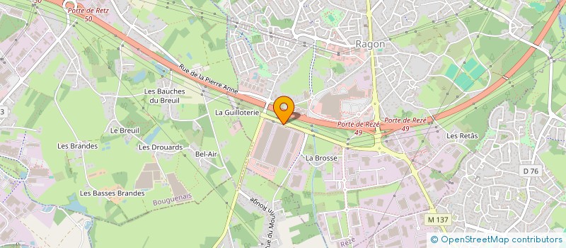 localisation de l'entreprise BIOVISTA à REZE
