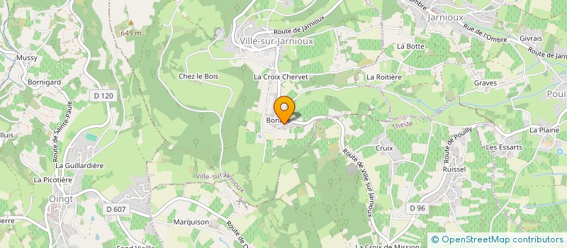 localisation de l'entreprise BIOVITEC à VILLE-SUR-JARNIOUX