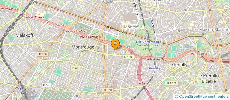 localisation de l'entreprise BIP à MONTROUGE