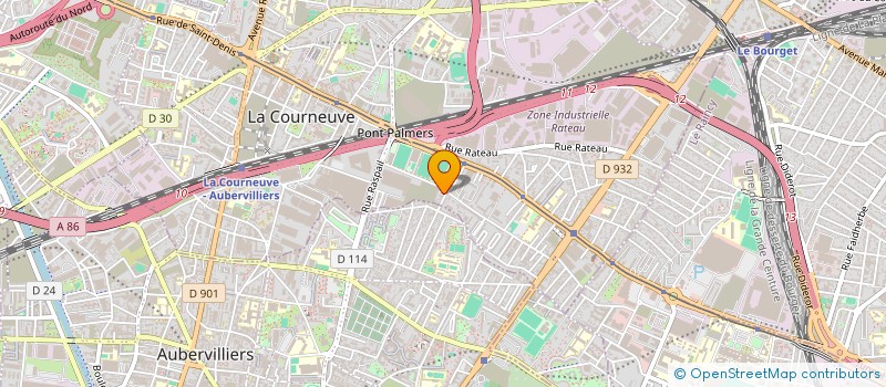 localisation de l'entreprise BIP à LA COURNEUVE