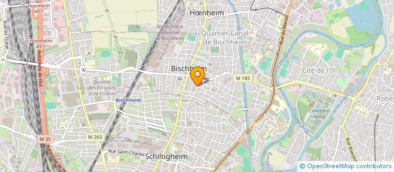 localisation de l'entreprise BIP BIP AMBULANCES  BISCHHEIM