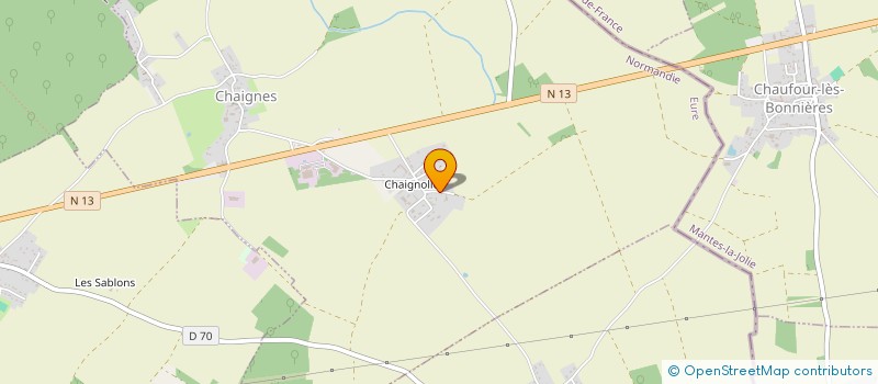 localisation de l'entreprise BIP IMMOBILIER  CHAIGNES