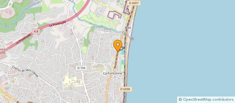 localisation de l'entreprise BIP SYSTEMS  ANTIBES