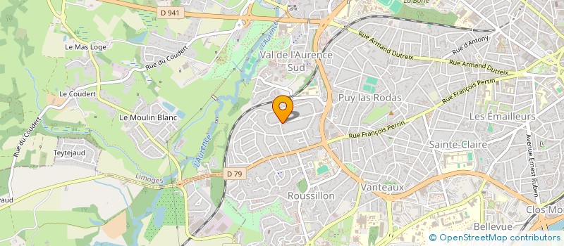 localisation de l'entreprise BIP TRAVAUX HABITAT à LIMOGES