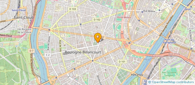 localisation de l'entreprise BIPER ORGANIS COMMUNICATION AUDIOVISUEL à BOULOGNE-BILLANCOURT