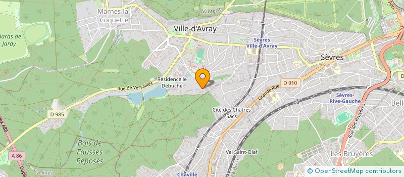 localisation de l'entreprise BIPLAN XP  VILLE-D'AVRAY