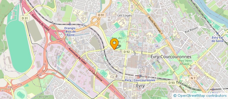 localisation de l'entreprise BIPLAST à EVRY-COURCOURONNES