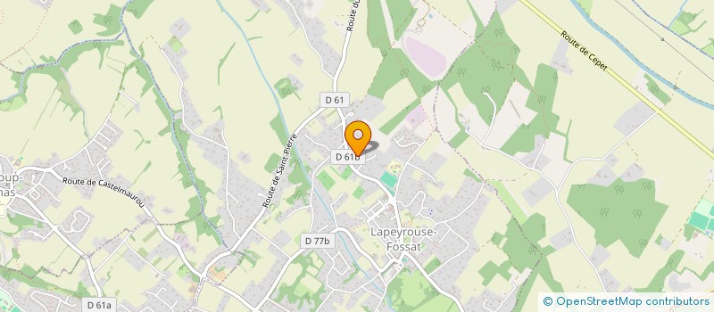 localisation de l'entreprise BIQUEYROUSE  LAPEYROUSE-FOSSAT