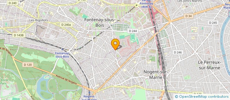 localisation de l'entreprise BIR HAKEIM AUTO à FONTENAY-SOUS-BOIS