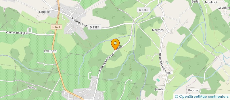 localisation de l'entreprise BIRAC  SADIRAC