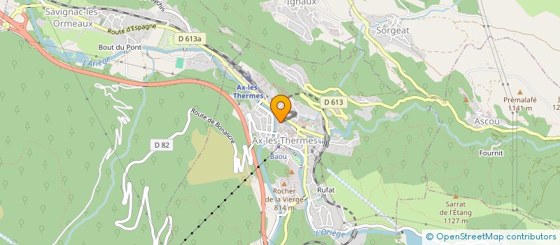 localisation de l'entreprise BIRAC - DEPENNE INDIVISION  AX-LES-THERMES