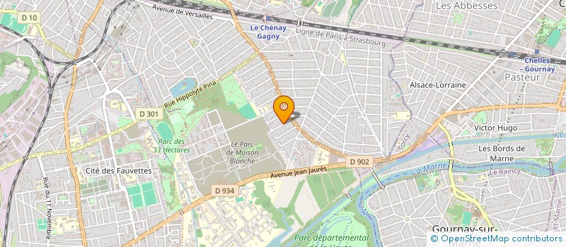 localisation de l'entreprise BIRACOM à NEUILLY-SUR-MARNE