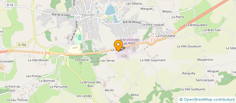localisation de l'entreprise BIRALUX DISTRIBUTION à PLEMET