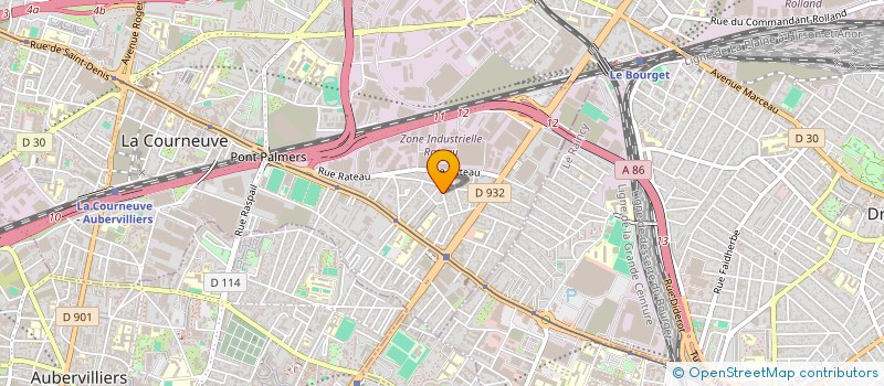 localisation de l'entreprise BIRAS à LA COURNEUVE