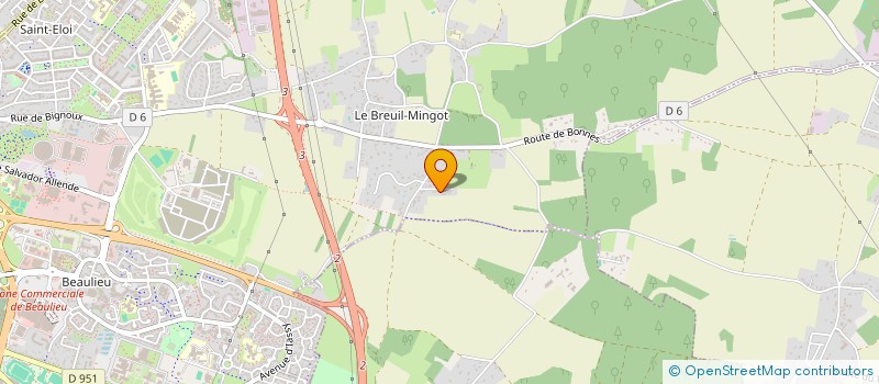 localisation de l'entreprise BIRAULT TP à POITIERS