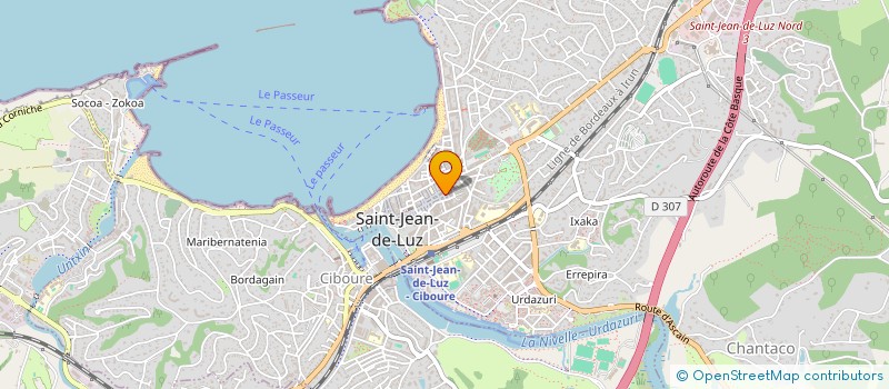 localisation de l'entreprise BIRBAL  SAINT-JEAN-DE-LUZ