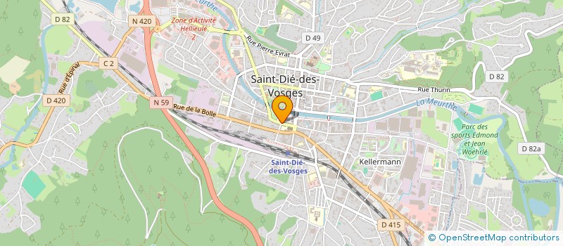 localisation de l'entreprise BIRD à SAINT-DIE-DES-VOSGES