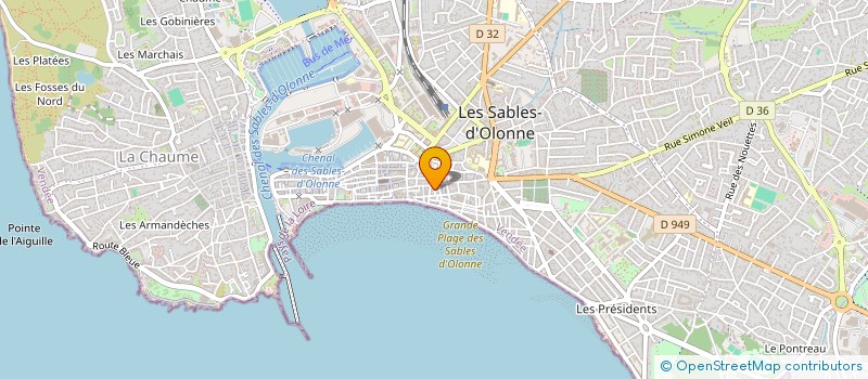 localisation de l'entreprise BIRD à LES SABLES D'OLONNE