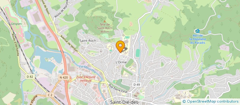 localisation de l'entreprise BIRDAINI à SAINT-DIE-DES-VOSGES