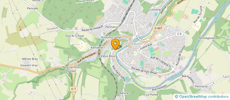 localisation de l'entreprise BIRDIE  CHATEAULIN