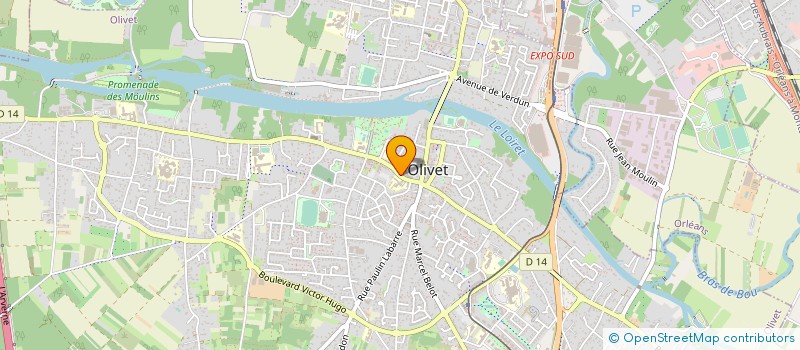 localisation de l'entreprise BIRDWAY à OLIVET