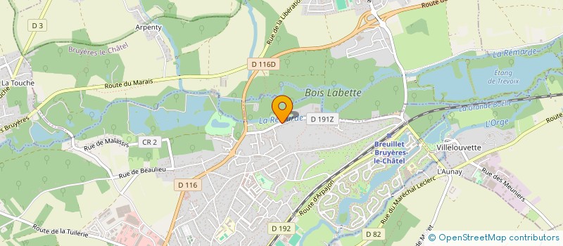 localisation de l'entreprise BIRDWAY CENTRE  BREUILLET