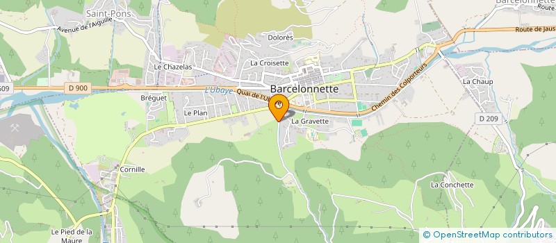 localisation de l'entreprise BIRDY à BARCELONNETTE