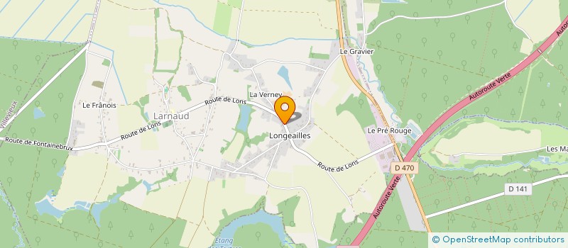 localisation de l'entreprise BIRET PCV  LARNAUD