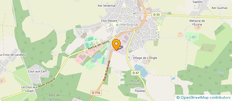 localisation de l'entreprise BIRGAND HOLDING à HERBIGNAC