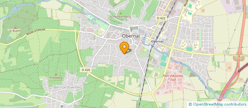 localisation de l'entreprise BIRK GESTION à OBERNAI