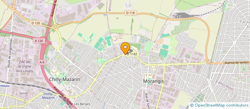 localisation de l'entreprise BIRO'IMMO à MORANGIS