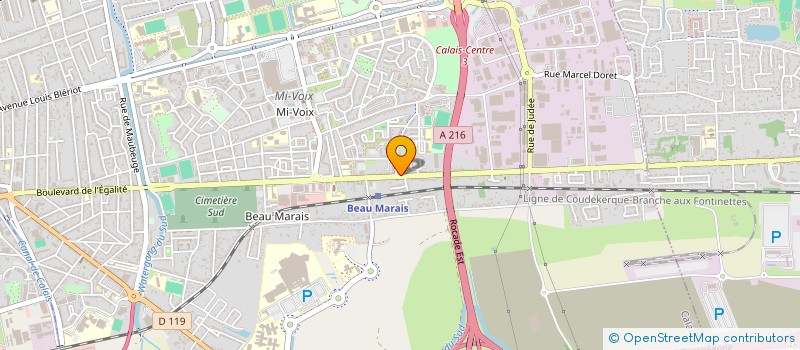 localisation de l'entreprise BIRO SECURITE INCENDIE SARL à CALAIS