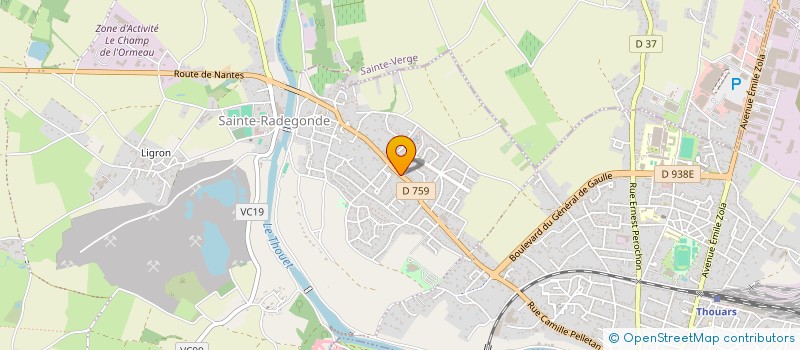 localisation de l'entreprise BIRO TRANS  SAINTE RADEGONDE