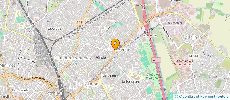 localisation de l'entreprise BIROBENT INVEST  TOULOUSE