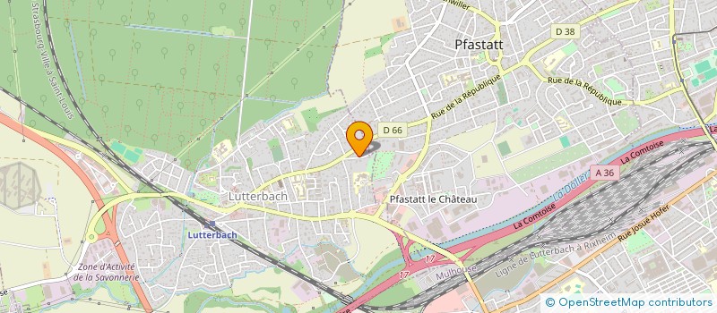 localisation de l'entreprise BIROGLU  LUTTERBACH