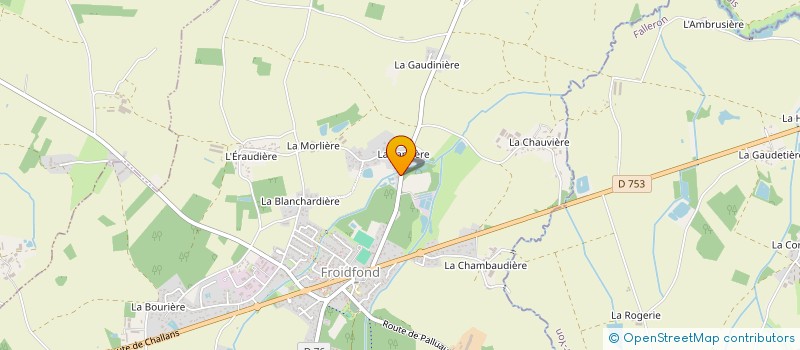 localisation de l'entreprise BIRON MACONNERIE  FROIDFOND