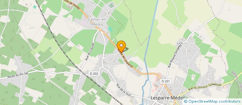 localisation de l'entreprise BIROT ET FILS  GAILLAN-EN-MEDOC