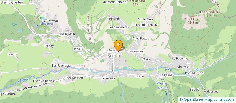 localisation de l'entreprise BIRRAUX ELECTRICITE à BERNEX