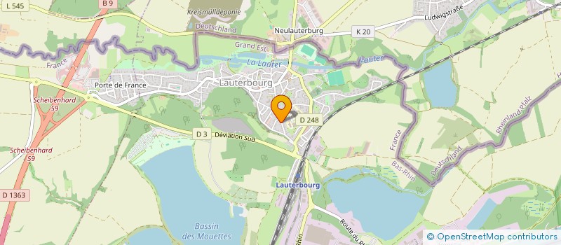 localisation de l'entreprise BIRSNER ET BECKER  LAUTERBOURG