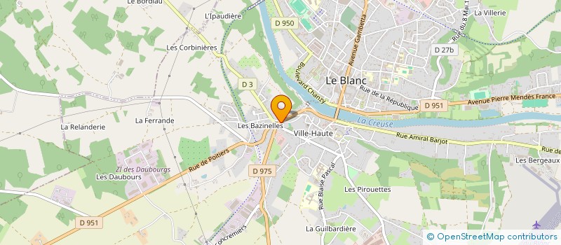 localisation de l'entreprise BIRTOUSELLES à LE BLANC