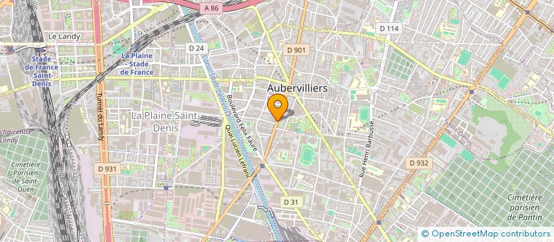localisation de l'entreprise BIS AND YOM FORMATION à AUBERVILLIERS