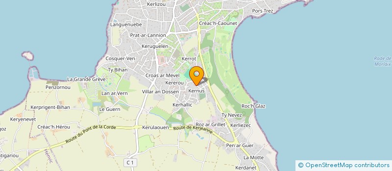 localisation de l'entreprise BIS KERNUS  CARANTEC