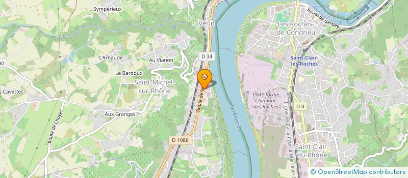 localisation de l'entreprise BISA à SAINT-MICHEL-SUR-RHONE