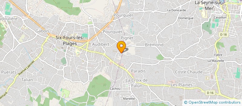 localisation de l'entreprise BISANTINE à SIX-FOURS-LES-PLAGES