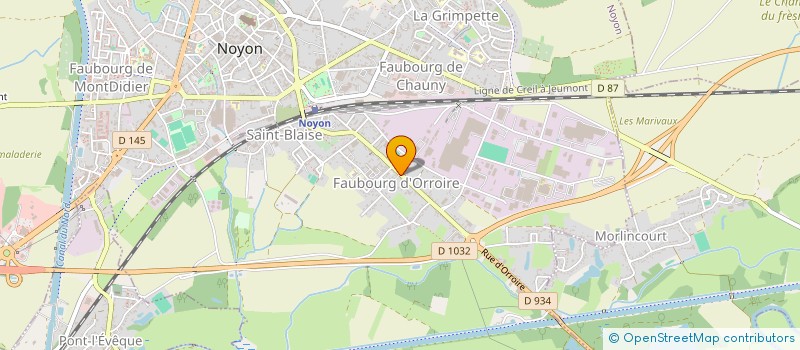 localisation de l'entreprise BISATT  NOYON