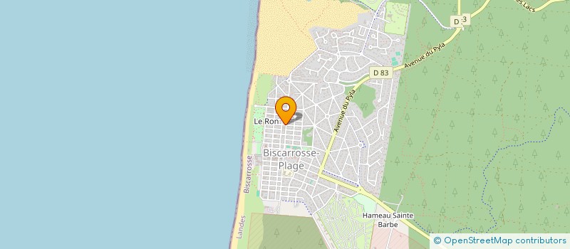 localisation de l'entreprise BISCA 3  BISCARROSSE