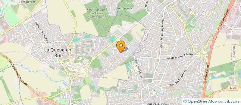 localisation de l'entreprise BISCA  LA QUEUE-EN-BRIE