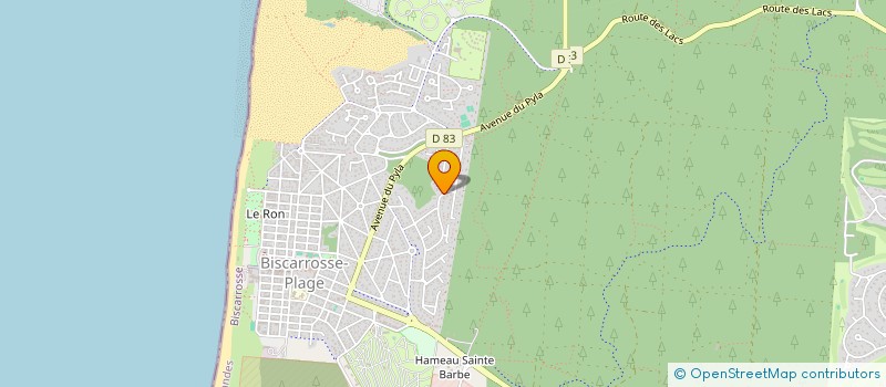 localisation de l'entreprise BISCA-RENT  BISCARROSSE