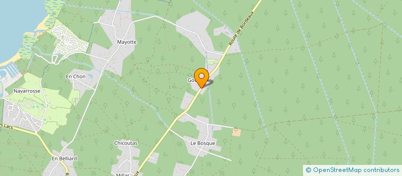 localisation de l'entreprise BISCABOIS  BISCARROSSE