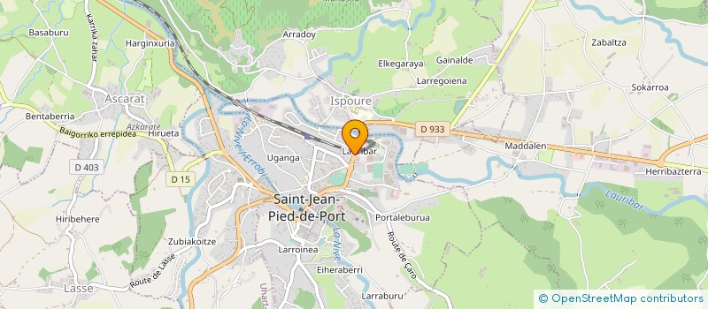 localisation de l'entreprise BISCAICHIPY B. CHARPENT COUVERTUR MENUIS à SAINT-JEAN-PIED-DE-PORT